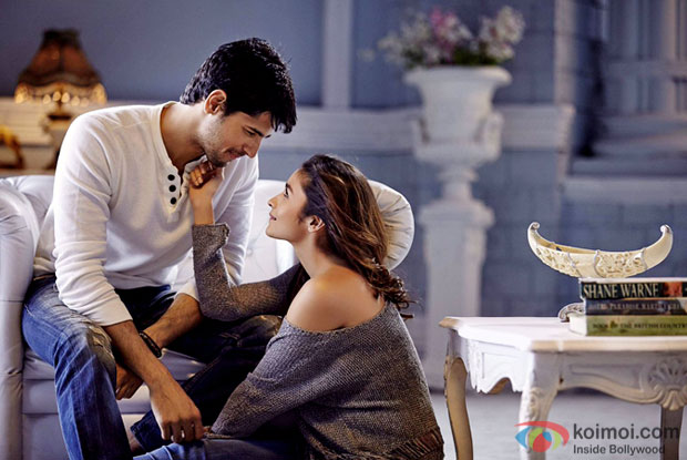 Sidharth Kapoor and Alia Bhatt in a still from Kapoor & Sons