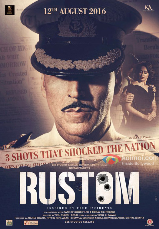 Akshay Kumar in a still from Rustom movie poster