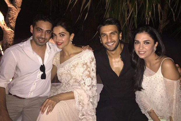 Deepika Padukone and Ranveer Singh attend friend's wedding