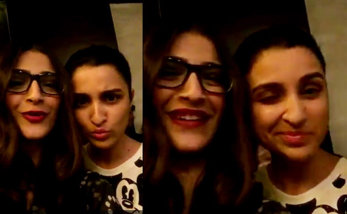 Watch Sonam, Parineeti & Arjun Going Crazy In A Funny Selfie Video