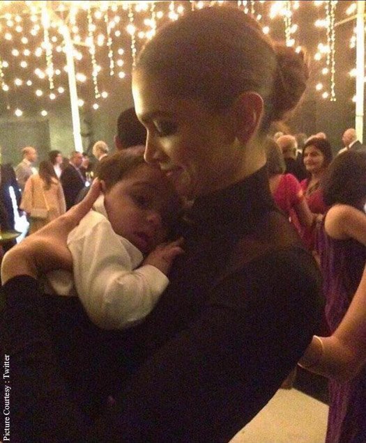 Deepika Padukone plays with Baby at her best friend's wedding