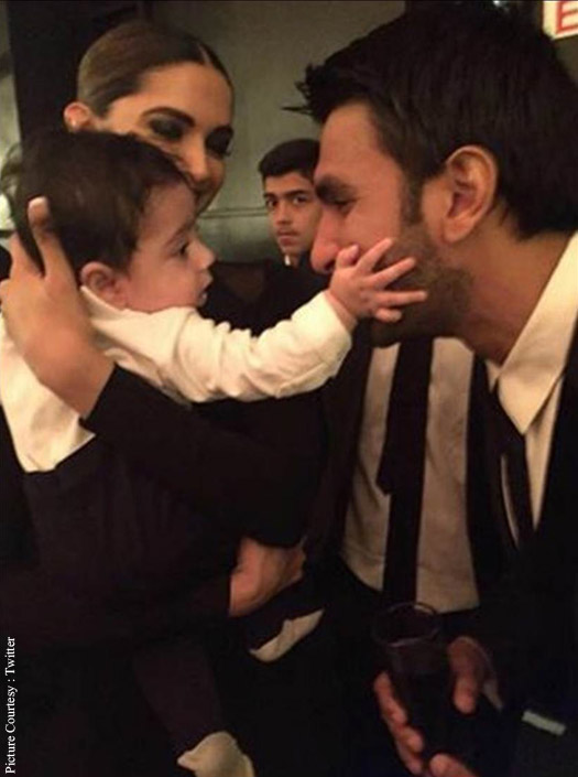 Deepika Padukone and Ranveer Singh Plays with Baby at best friend's wedding