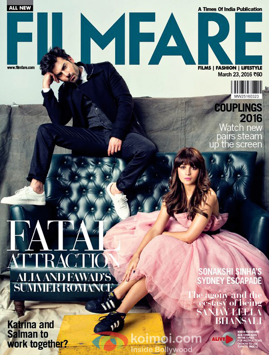 Fawad Khan and Alia Bhatt Spice Up The Filmfare Cover