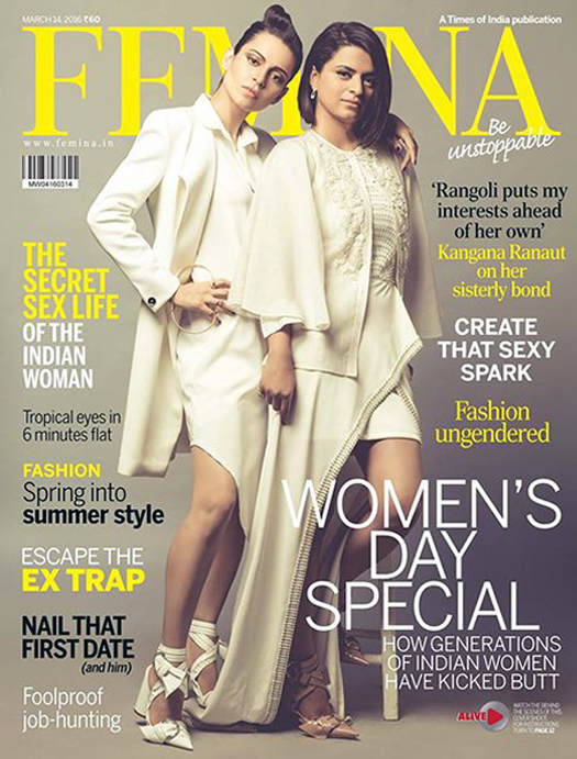 Kangna Ranaut on Femina Cover