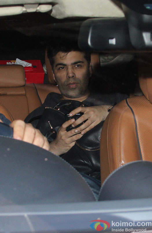 Karan johar Spotted At Saif Ali Khan's residence