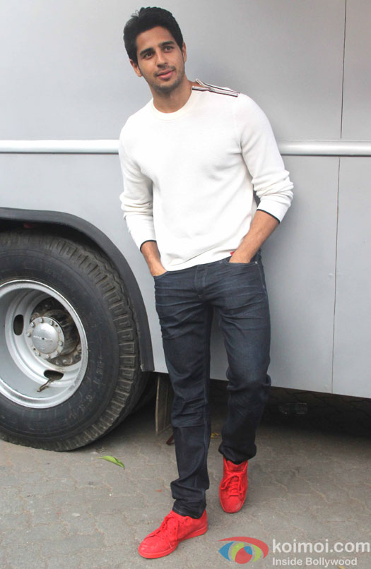 Sidharth Malhotra during the media interaction of Kapoor And Sons