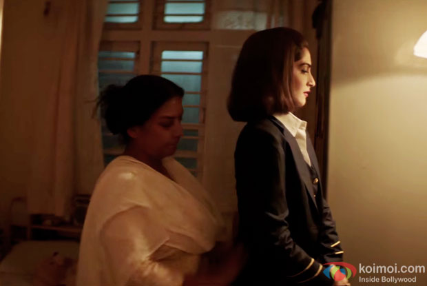 Shabana Azmi and Sonam Kapoor in a still from Neerja