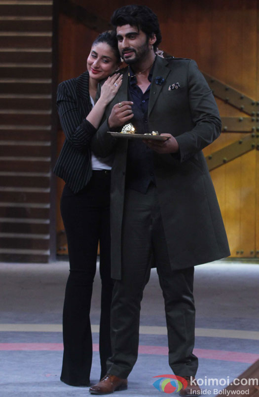 Arjun Kapoor and kareena Kapoor During the Promotion of Movie Ki & Ka