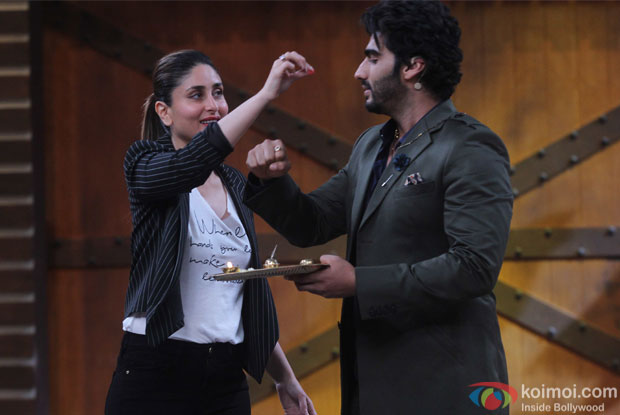 Arjun Kapoor and kareena Kapoor During the Promotion of Movie Ki & Ka