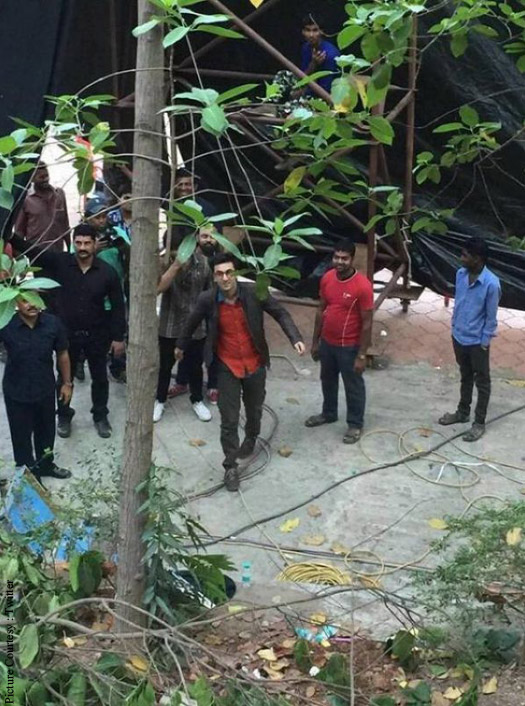 Ranbir Kapoor on the location of Jagga Jasoos shoot