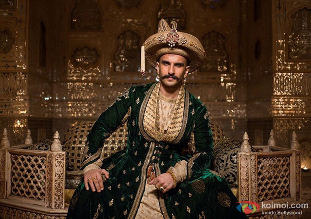 Ranveer Singh in a still from movie 'Bajirao Mastani'