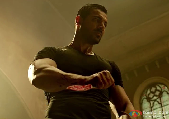 John Abraham in a still from movie ‘Rocky Handsome’