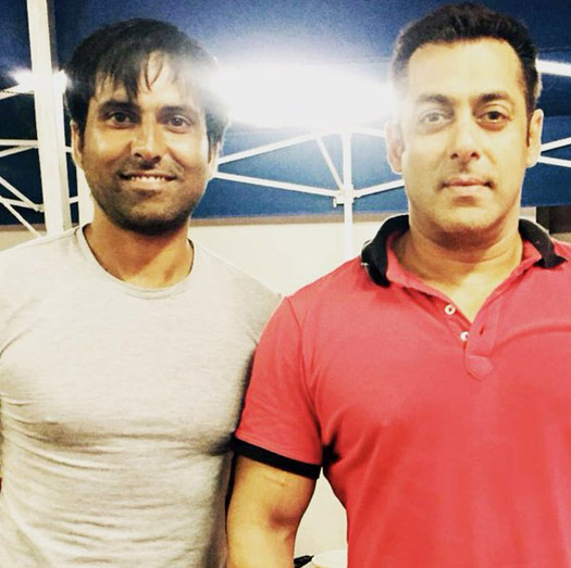 Salman Khan on the sets of Sultan