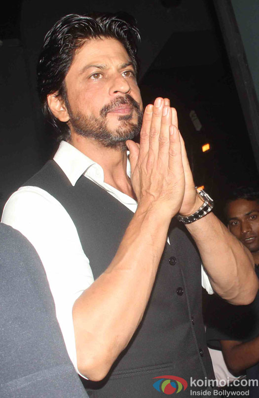 Shah Rukh Khan during a party hosted by Sanjay Leela Bhansali