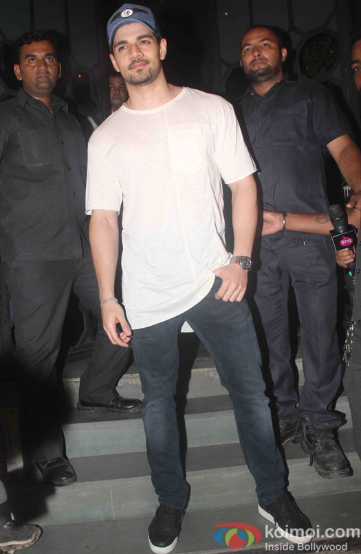 Sooraj pancholi during a party hosted by Sanjay Leela Bhansali