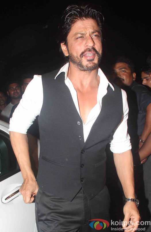 Shah Rukh Khan during a party hosted by Sanjay Leela Bhansali