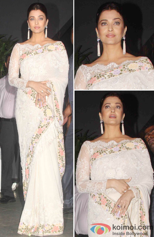 Aishwarya Rai Bachchan during a party hosted by Sanjay Leela Bhansali