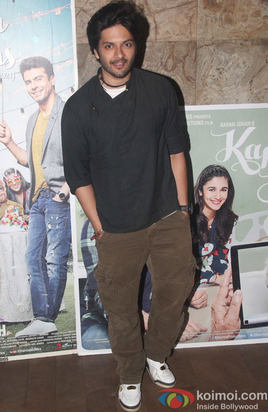 Ali Fazal during the screening of film Kapoor and Sons