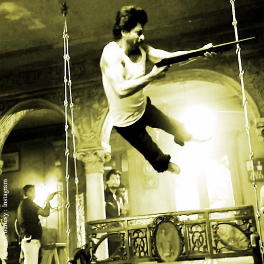 Shah Rukh Khan In Action Mode For Raees