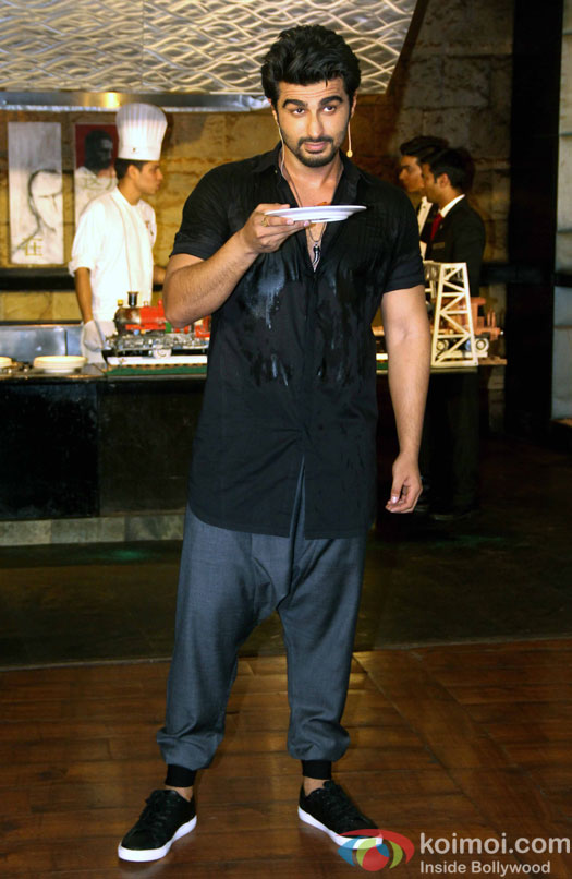 Arjun Kapoor during the special lunch organised to promote film Ki and Ka 