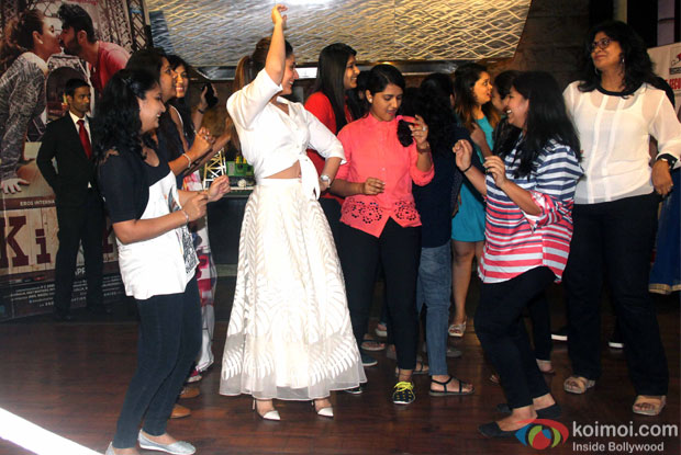 Arjun Kapoor and Kareena Kpaoor during the special lunch organised to promote film Ki and Ka 