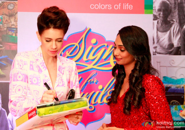 Kalki Koechlin during the event to help India’s old folks by Tangerine
