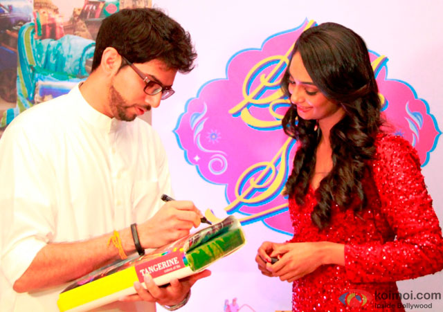 Aditya Thackeray during the event to help India’s old folks by Tangerine