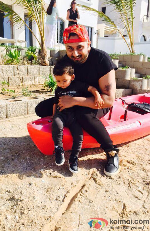 Yo Yo Honey Singh with his nephew