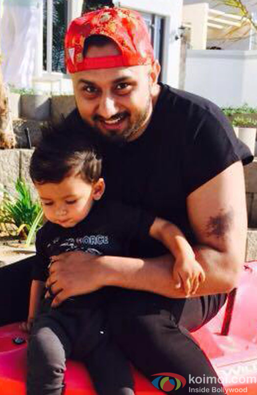 Yo Yo Honey Singh with his nephew