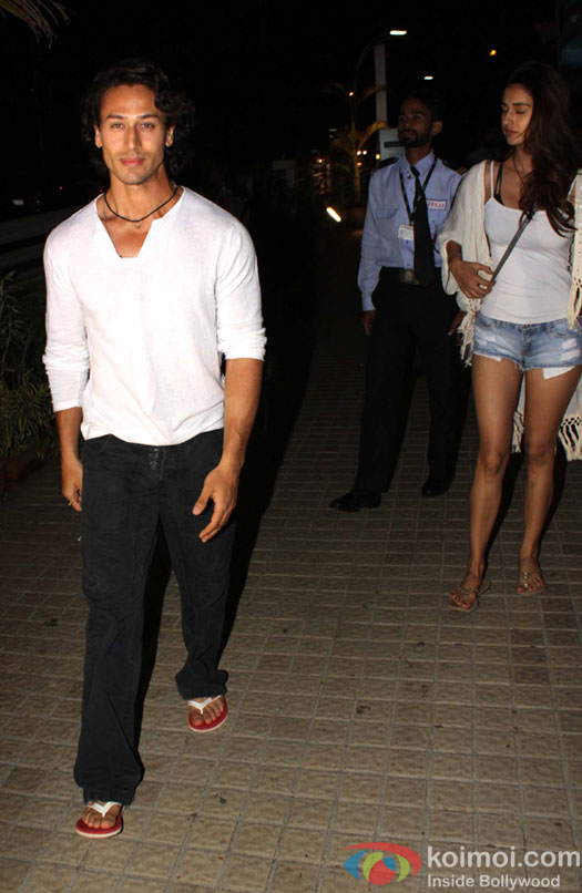Tiger Shroff spotted with Disha Patani at PVR