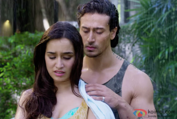Shraddha Kapoor and Tiger Shroff in a Sab Tera song still from Baaghi