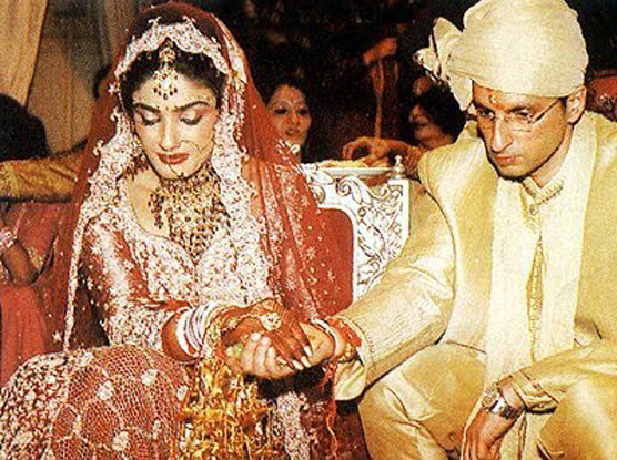 Raveena Tandon and Anil Thadani