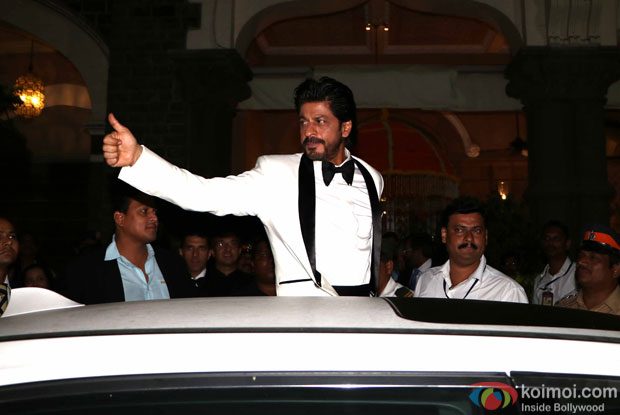Shah Rukh Khan during a charity event to support NGO’s Childline