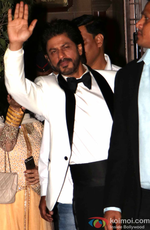 Shah Rukh Khan during a charity event to support NGO’s Childline