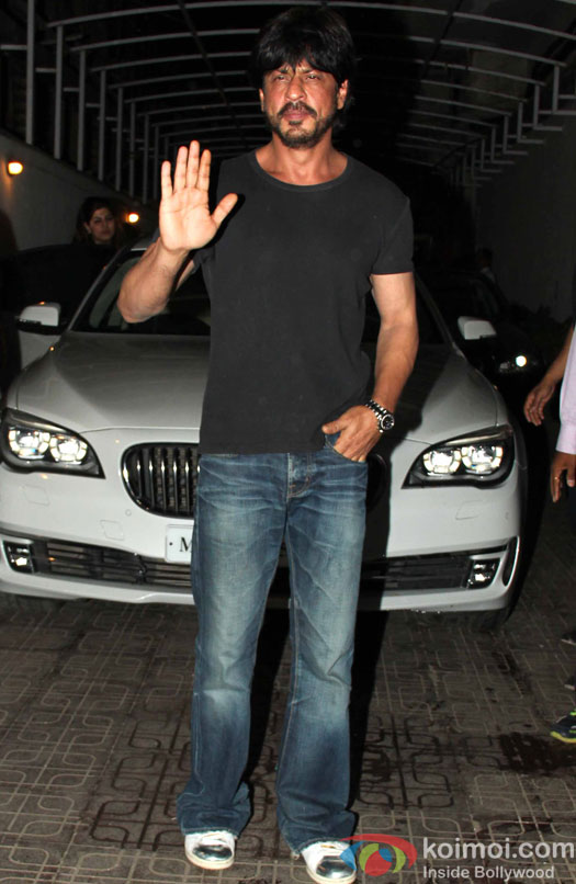 Shah Rukh Khan during a party hosted by Karan Johar