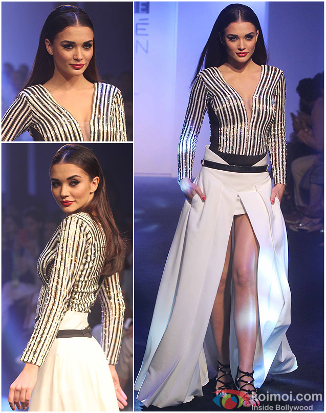 Amy Jackson during the Lakme Fashion Week Summer/Resort 2016