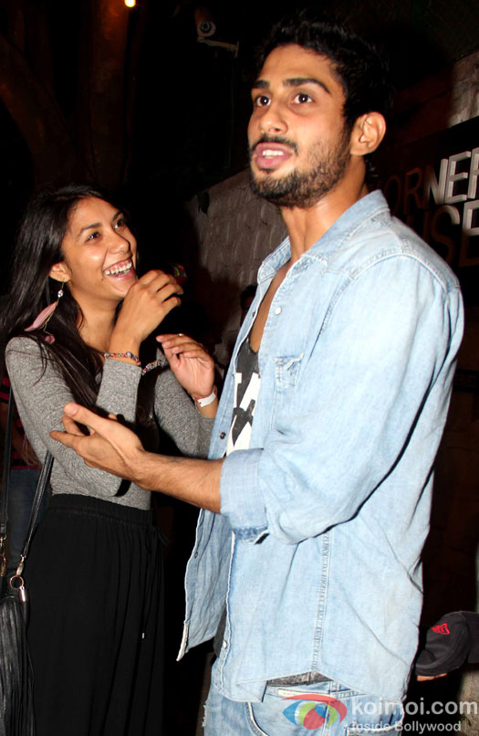 Prateik Babbar with a friend spotted outside a restaurant at Bandra