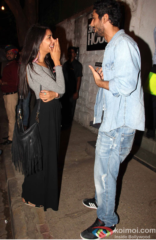 Prateik Babbar with a friend spotted outside a restaurant at Bandra