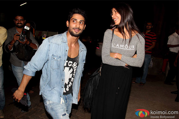 Prateik Babbar with a friend spotted outside a restaurant at Bandra