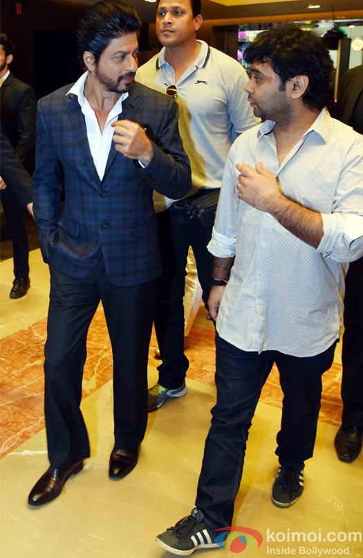 Shahrukh Khan and Maneesh Sharma During the Promotion of Fan