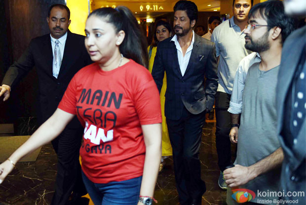 Shahrukh Khan During the Promotion of Fan