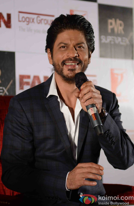 Shahrukh Khan During the Promotion of Fan