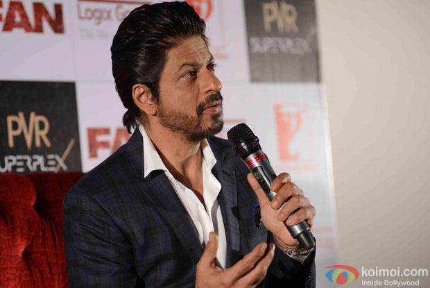 Shahrukh Khan During the Promotion of Fan