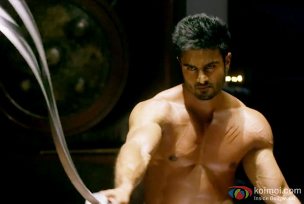 Sudheer Babu in a still from Baaghi