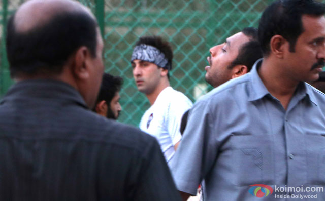 Ranbir Kapoor spotted during the Football Match at Bandra