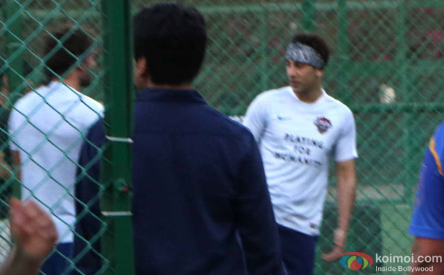 Ranbir Kapoor spotted during the Football Match at Bandra