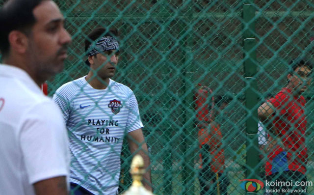 Ranbir Kapoor spotted during the Football Match at Bandra