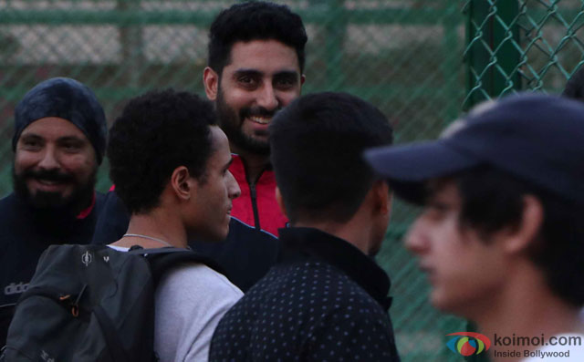 Abhishek Bachchan spotted during the Football Match at Bandra