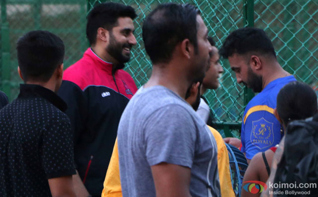 Abhishek Bachchan spotted during the Football Match at Bandra