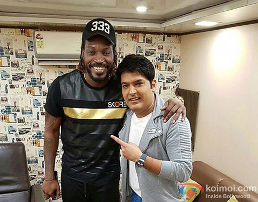 Chris Gayle and Kapil Sharma